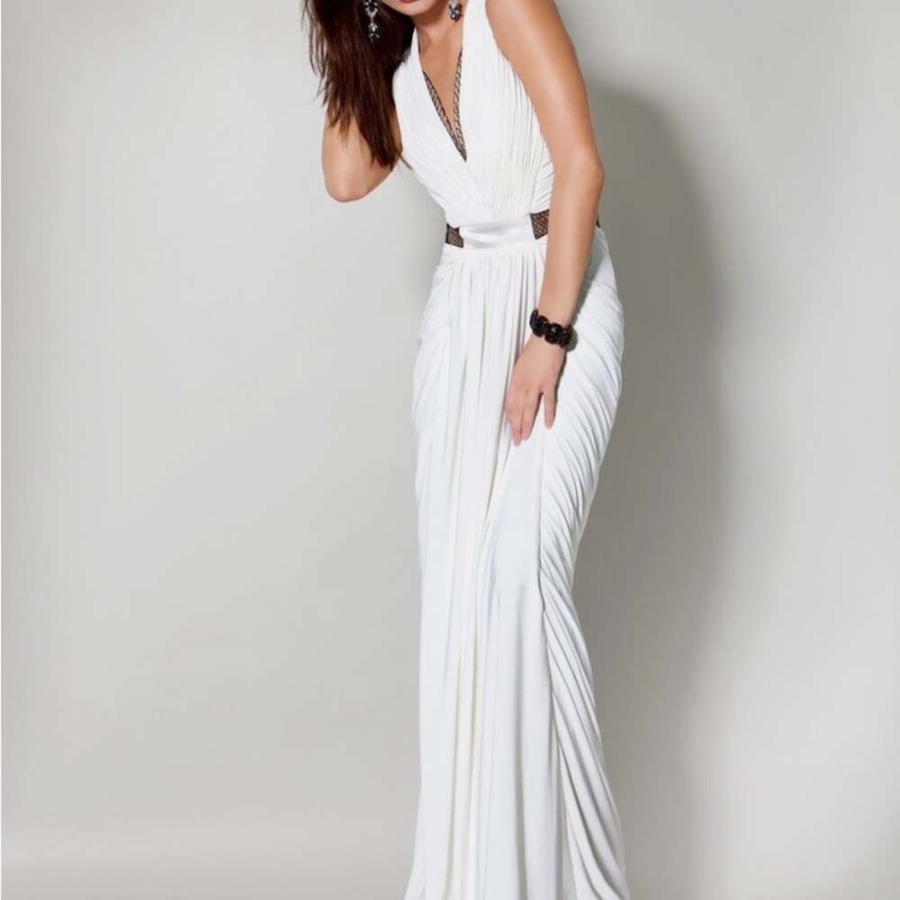 Elegant White Evening Gown